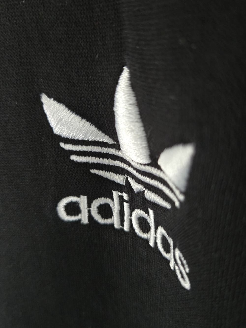 Adidas Black Track Jacket with Blue & Red Stripe Detailing - Picture 9 of 14